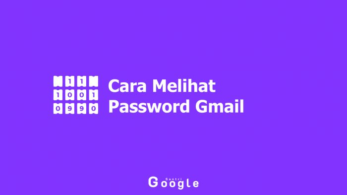 Cara Melihat Password Gmail Sendiri Saat Lupa Password